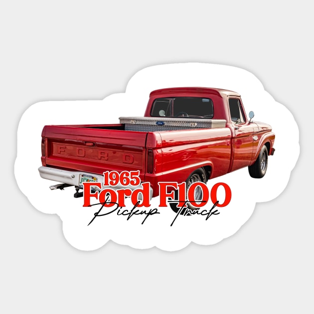 1965 Ford F100 Pickup Truck Sticker by Gestalt Imagery